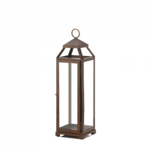 10018651 Copper Candle Lantern, Tall