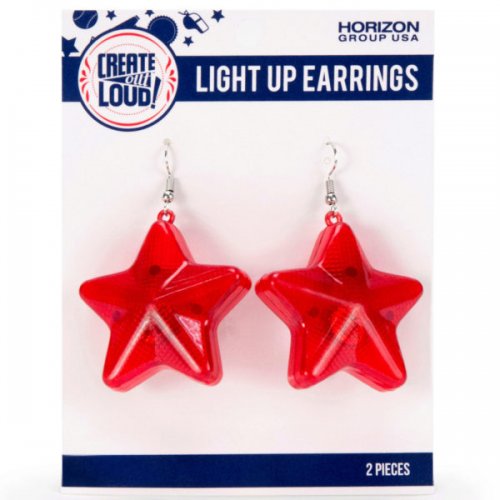 Kl21704 Create Out Loud Light Up Earrings - Red