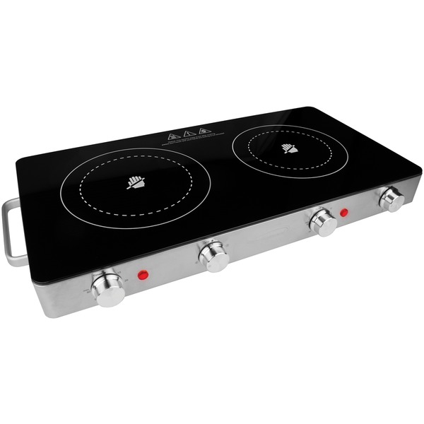 Ra51065 1800w Double Infrared Electric Countertop Burner