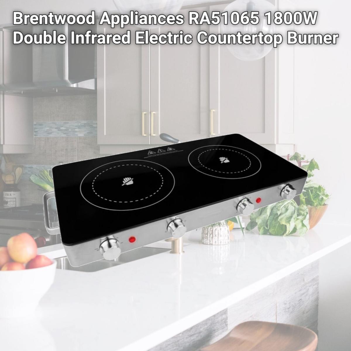 Picture of Brentwood Appliances RA51065 1800W Double Infrared Electric Countertop Burner