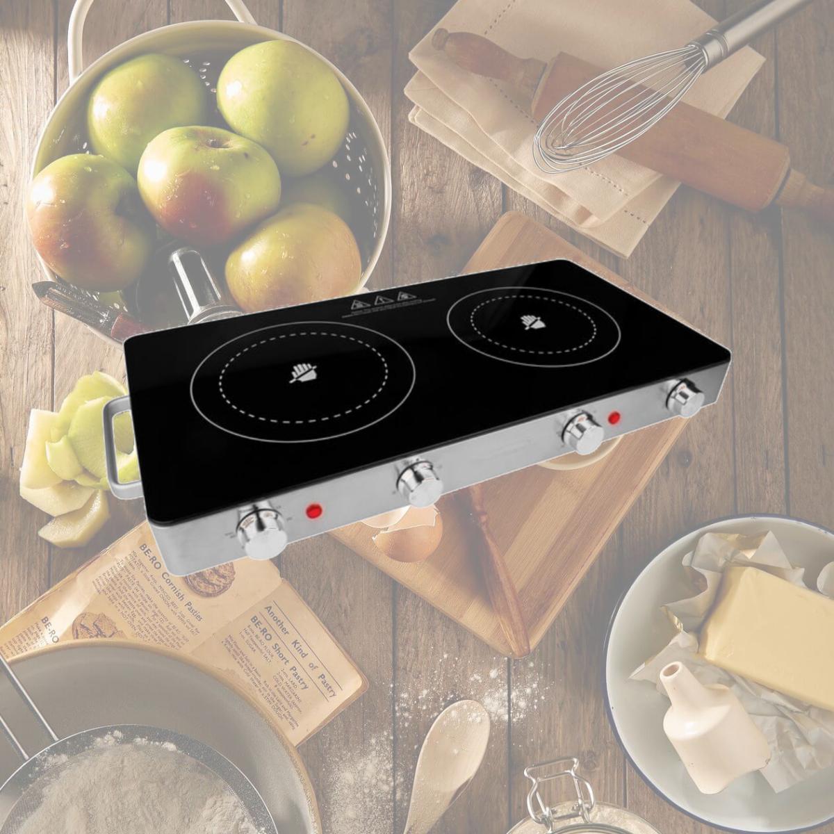 Picture of Brentwood Appliances RA51065 1800W Double Infrared Electric Countertop Burner