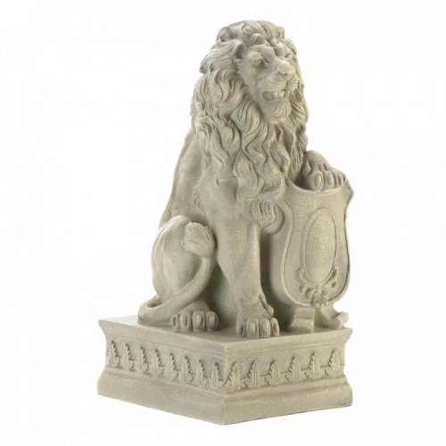 10018867 Ivory Lion Statue