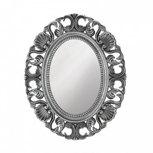 10018873 Silver Scallop Wall Mirror