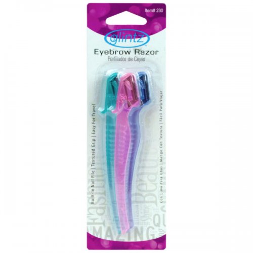 Kl22804 Colorful Eyebrow Razor - Pack Of 3