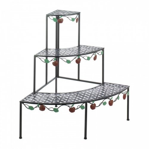 10018912 Country Apple 3 Tier Plant Stand