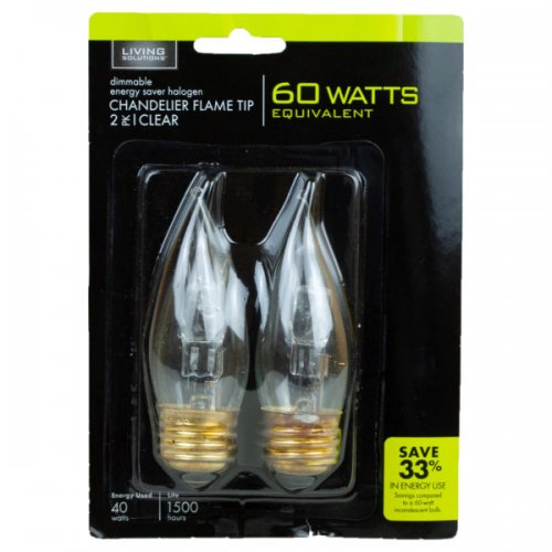 Kl23106 40w Chandelier Bulb With Medium Base - Pack Of 2