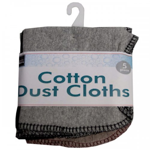 Kl23039 Cotton Dust Cloths, Multi-color - 5 Piece
