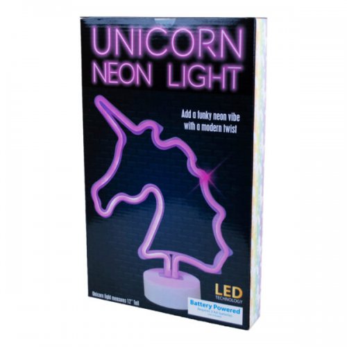 Kl23154 Tabletop Battery Operated Unicorn Neon Light