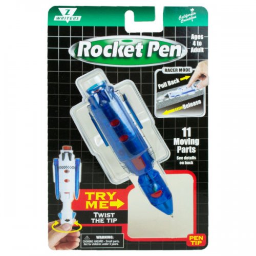 Kl23166 Blue Pull Back Rocket Pen