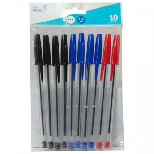 Kl22873 Ballpoint Stick Pens, Multi-color - Pack Of 10