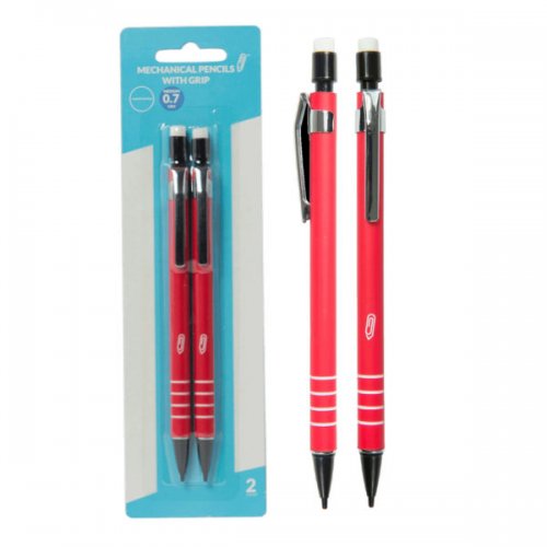 Kl23016 0.7 Mm Mechanical Pencils With Grip - Pack Of 2