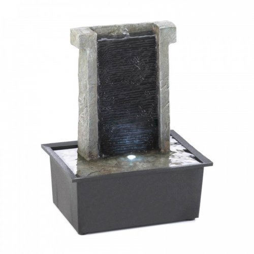 10018936 Stone Wall Tabletop Fountain