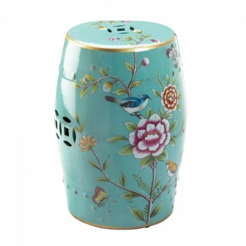 10019058 Colorful Floral Garden Stool