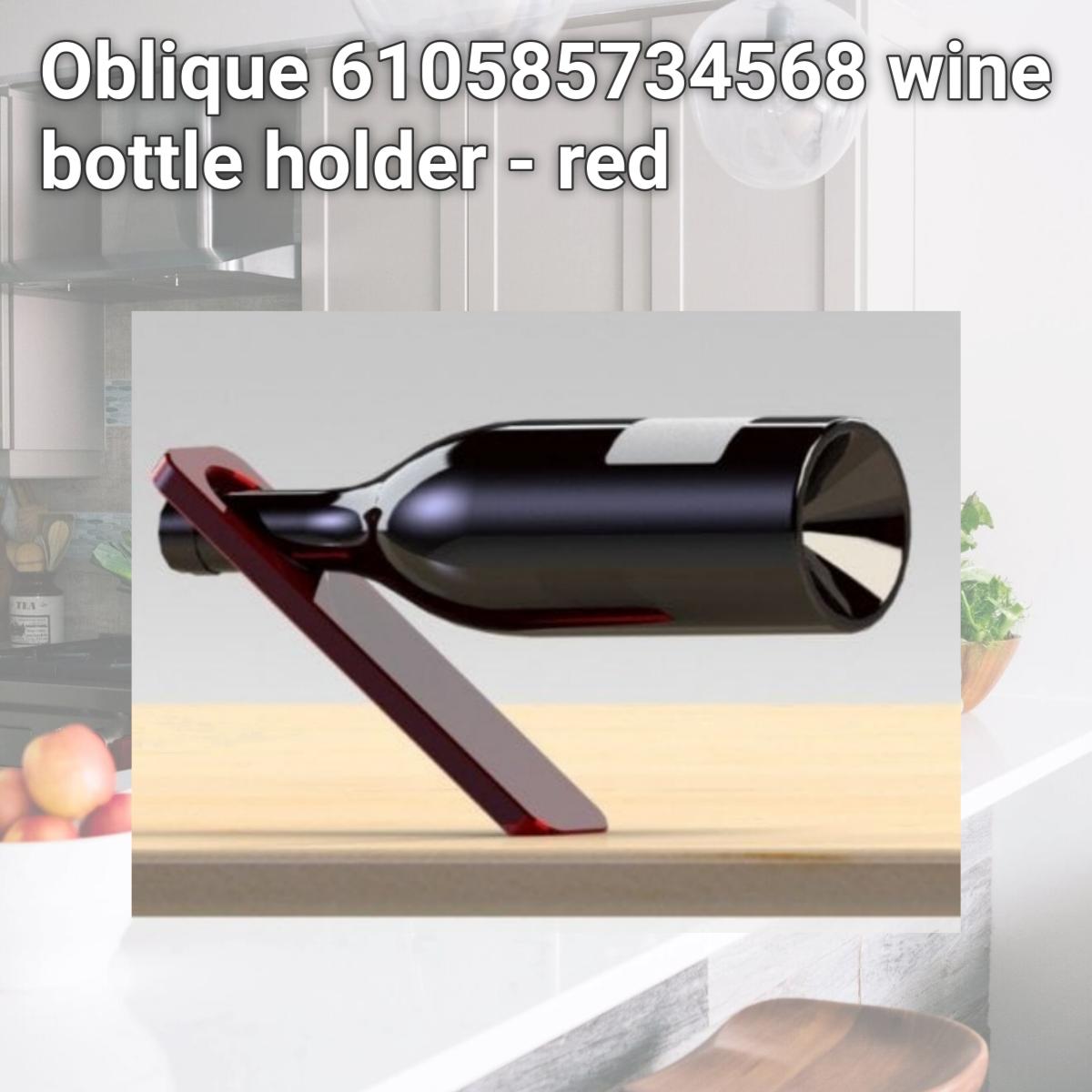 Picture of Oblique 610585734568 wine bottle holder - red