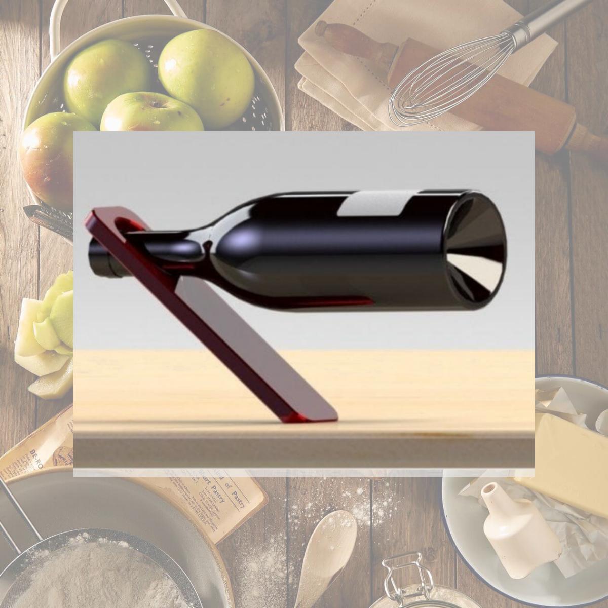 Picture of Oblique 610585734568 wine bottle holder - red