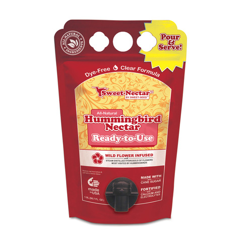 B-hrtu-m-4 1.5 Litre Ready-to-use Hummingbird Nectar In Eco-fresh Pouch - Set Of 4