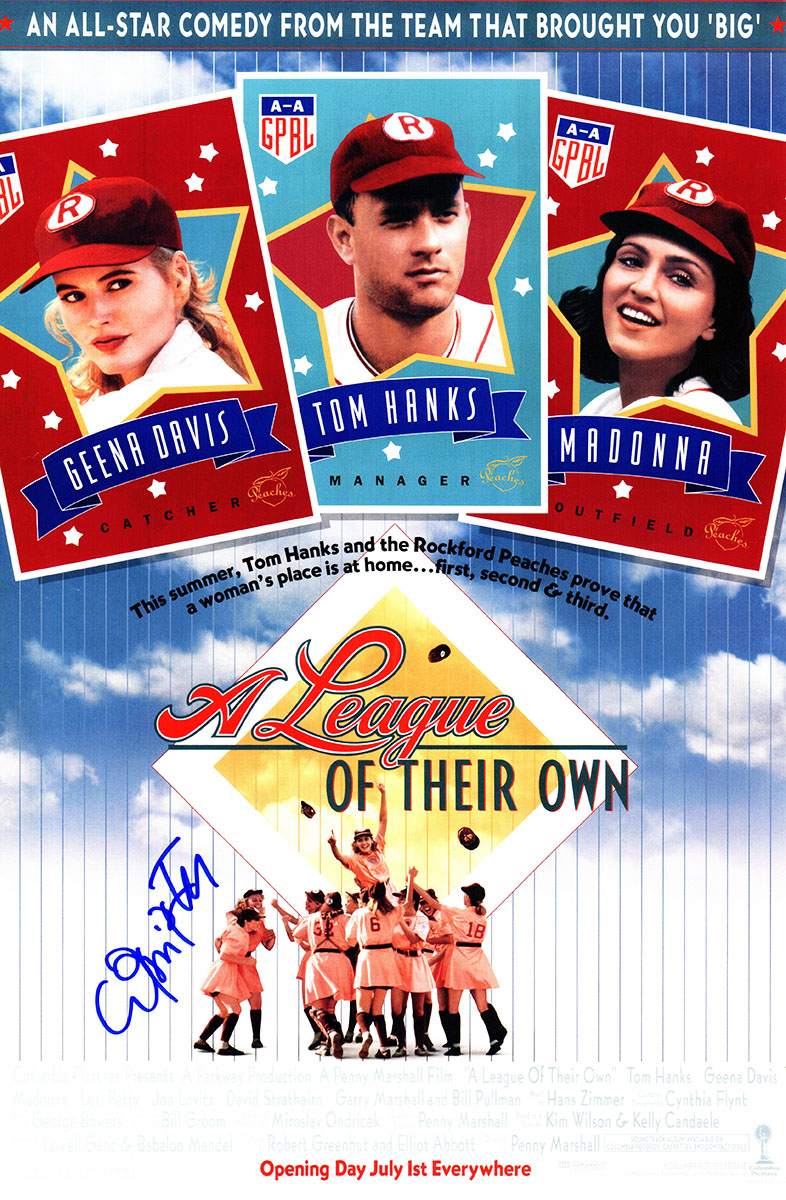 Petpst500 11 X 17 In. Lori Petty Signed A League Of Their Own Movie Poster
