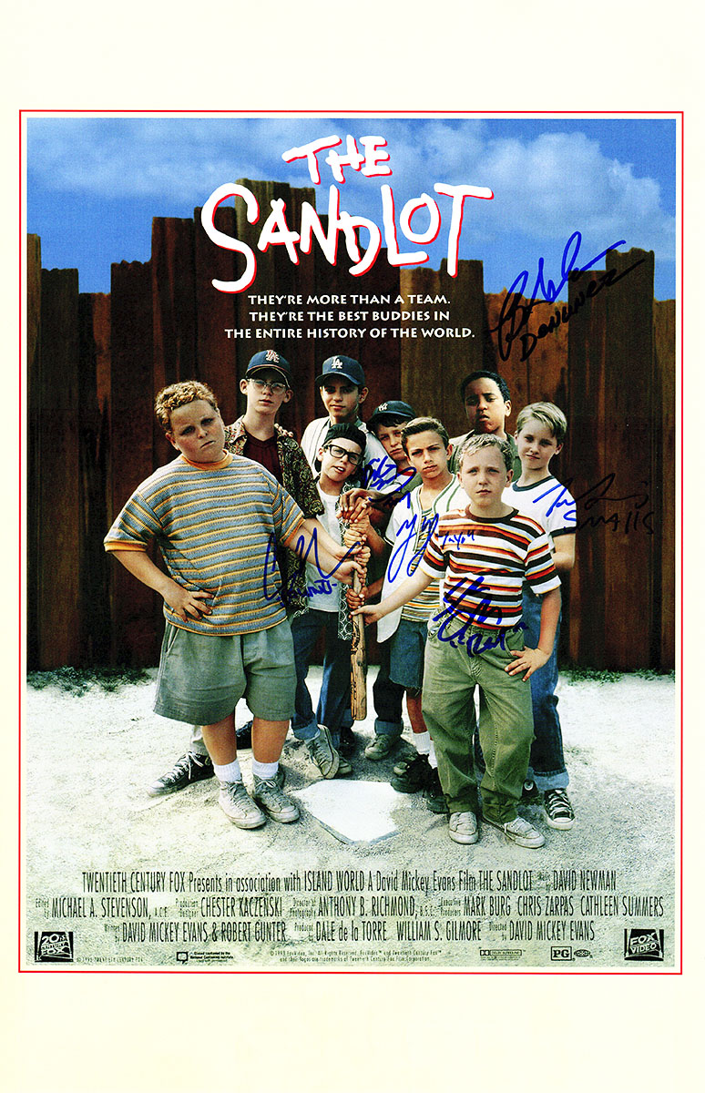 Sanpst500 11 X 17 In. The Sandlot Cast Signed The Sandlot Movie Poster, 6 - Signatures