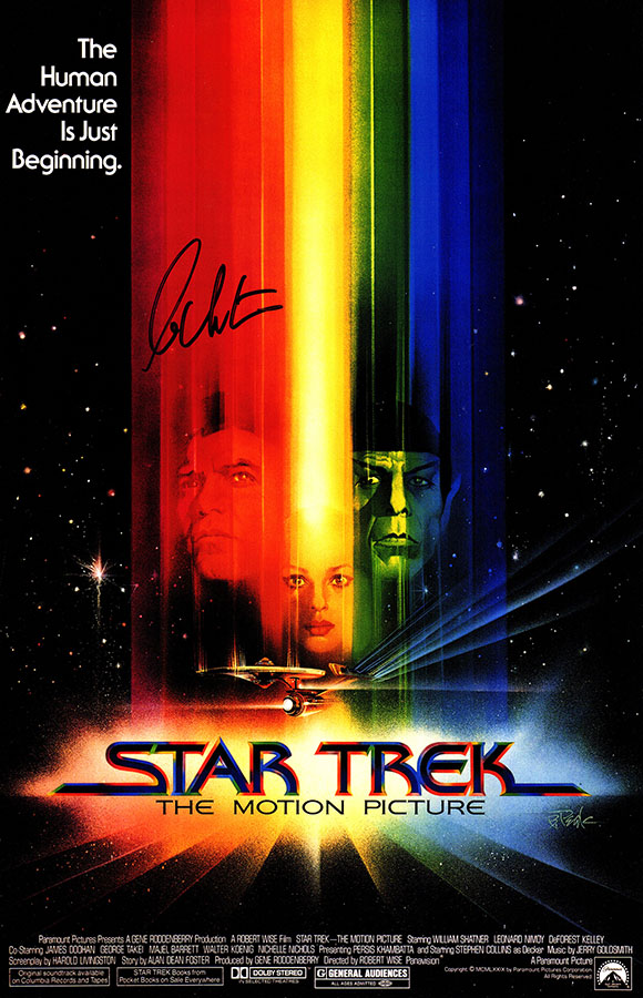 Shapst500 11 X 17 In. William Shatner Signed Star Trek The Motion Picture Movie Poster