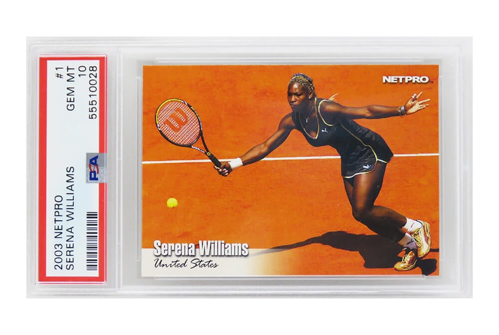 PS5SW03TA Serena Williams 2003 NetPro Tennis RC Rookie Trading Card No. 1 - PSA 10 GEM Mint Low Pop