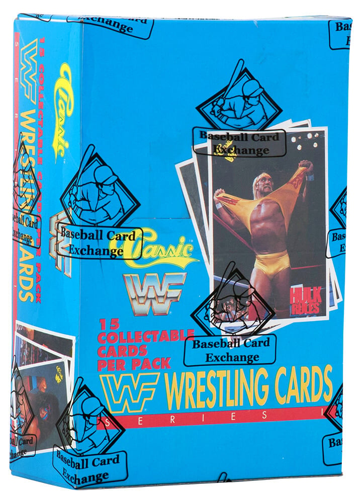 BX590CWE1 1990 Classic WWF Wrestling Series 1 Wax Box - BBCE & FASC - Pack of 36