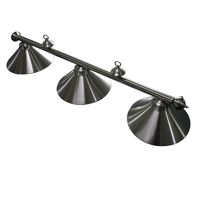 Ng2577 Soft Brushed Stainless Steel 3-shade Billiard Light