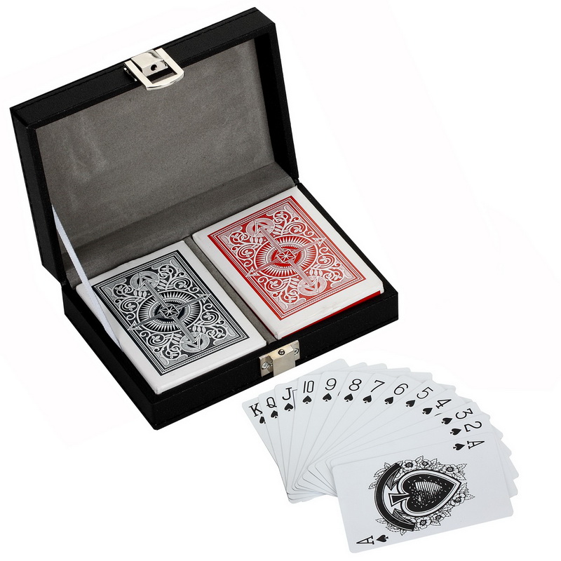 Ng2368 Monte Carlo Dual Deck Standard Playing Cards With Case