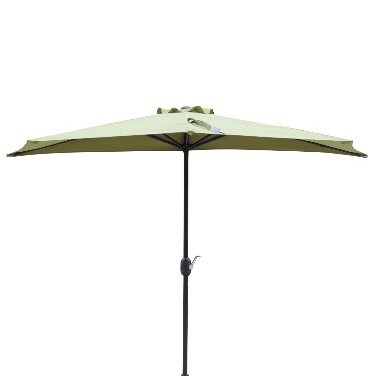 Nu5409cg 9 Ft. Lanai Half Umbrella In Cilantro Green Polyester, Green