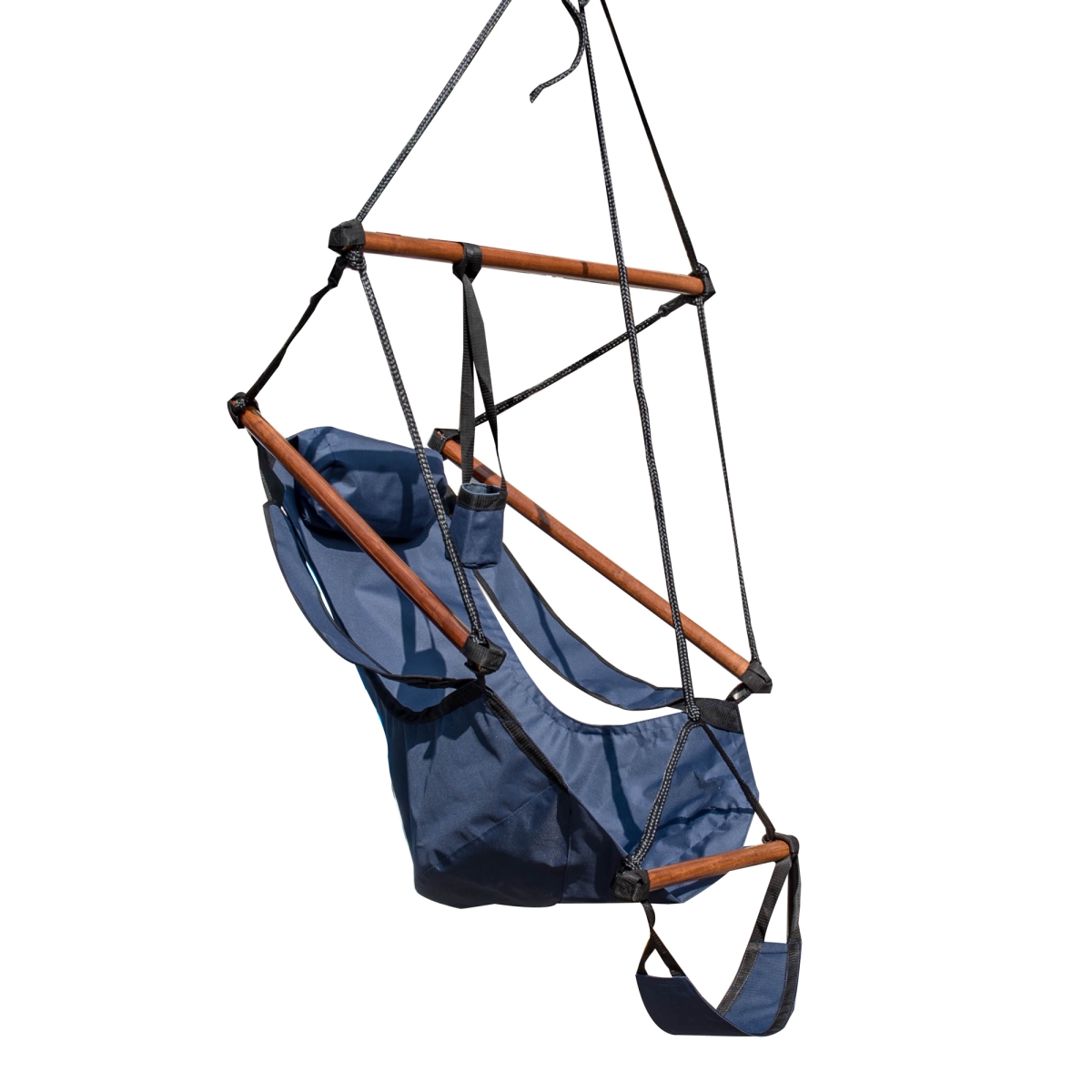 Nu3200 Hanging Hammock Swing Chair For Yard, Patio - Midnight, Blue