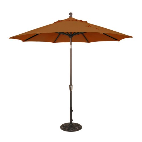 Nu5422tc 9 Ft. Mirage Octagonal Market Umbrella In Terra Cotta Olefin