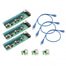 SYBA Multimedia SI-PEX60017 PCI-E x1 to Powered x16 Riser Adapter Card USB 3.0 Extension Cable SYBA Multimedia SI-PEX60017 PCI-E x1 to Powered x16 Riser Adapter Card USB 3.0 Extension Cable