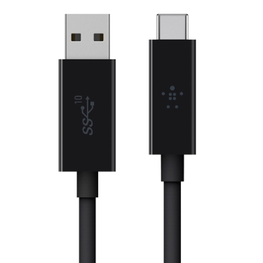 Belkin Components B2C006-1M-BLK 1 m 3.1 USB-A to USB-C Cable - Black Belkin Components B2C006-1M-BLK 1 m 3.1 USB-A to USB-C Cable - Black