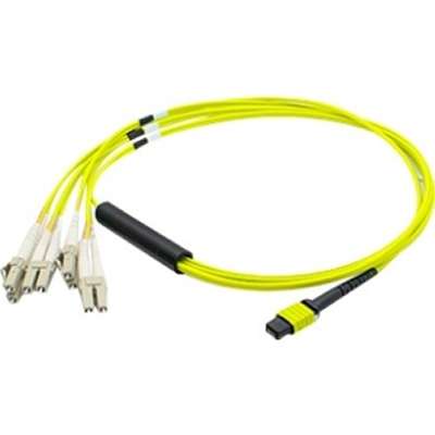 Add-On-Computer Peripherals MTP-4LC-S10M-AO 10 m MPO to 4XLC OS1 Duplex Fan Out Cable for Juniper - Yellow Add-On-Computer Peripherals MTP-4LC-S10M-AO 10 m MPO to 4XLC OS1 Duplex Fan Out Cable for Juniper - Yellow
