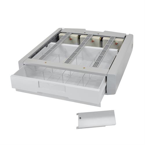 97-862 Styleview Supplemental Single Storage Drawer, Grey & White