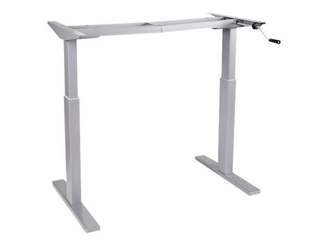 H2s Height Adjustable Desk Frame, Silver