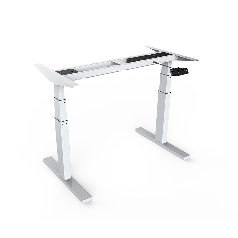 H3hw Height Adjustable Desk Frame, White