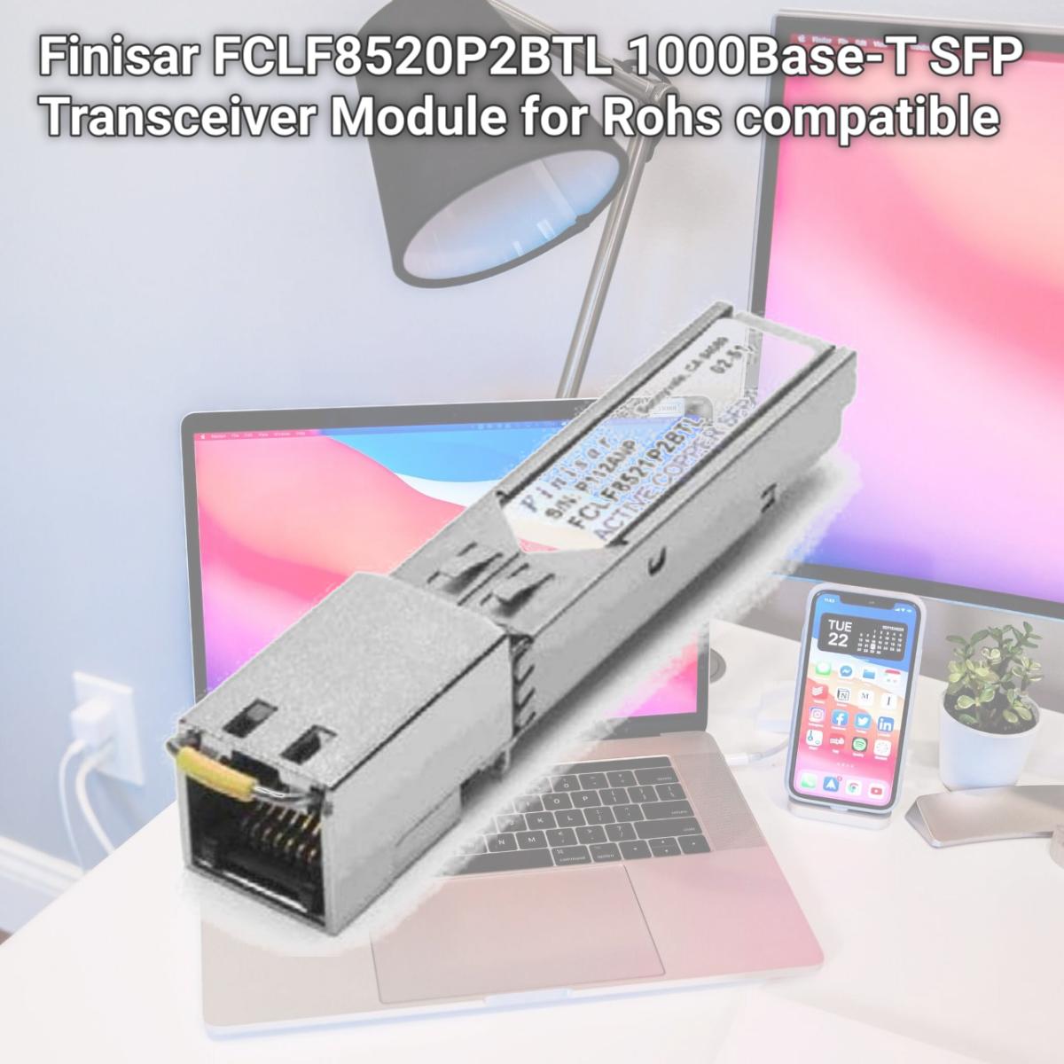 Picture of Finisar FCLF8520P2BTL 1000Base-T SFP Transceiver Module for Rohs compatible