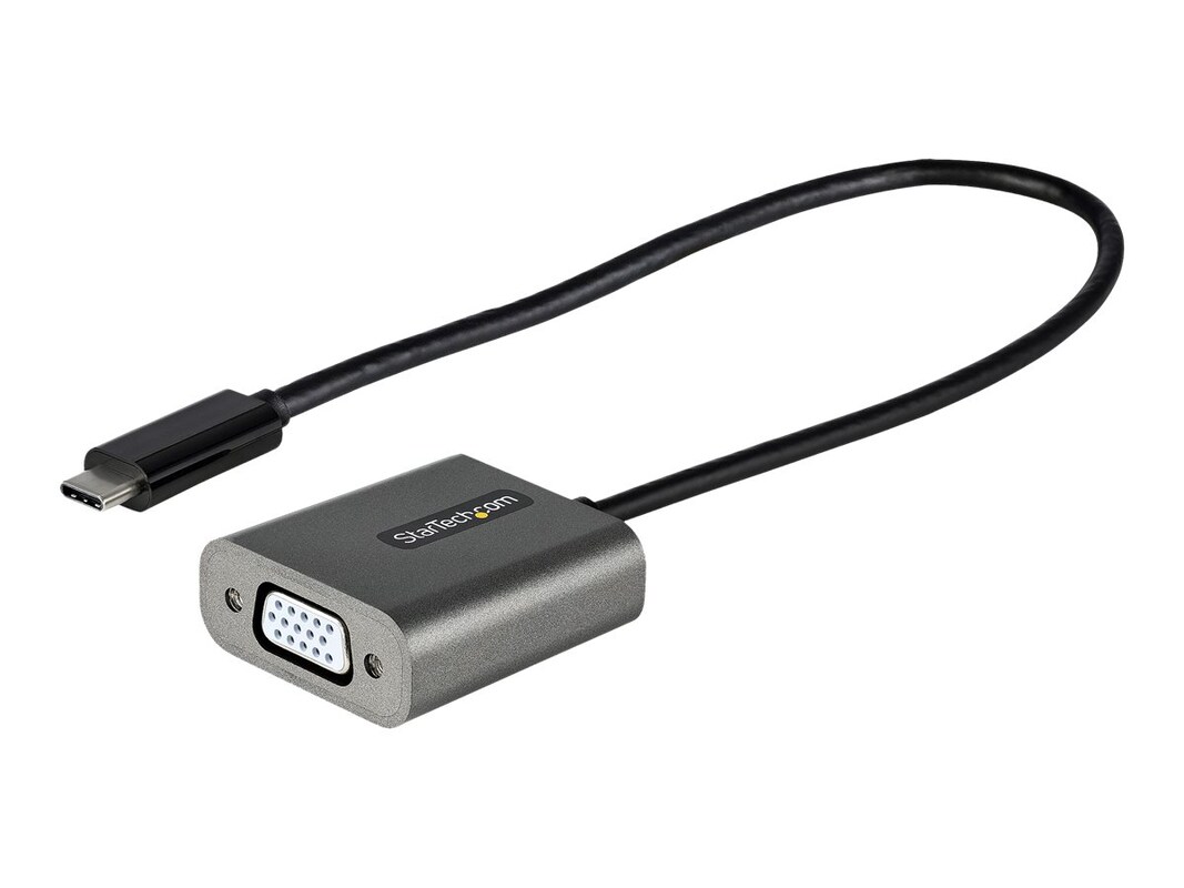 CDP2VGAEC 1080p USB Type-C to VGA Dongle USB-C to VGA Monitor USB C to VGA Adapter, Black