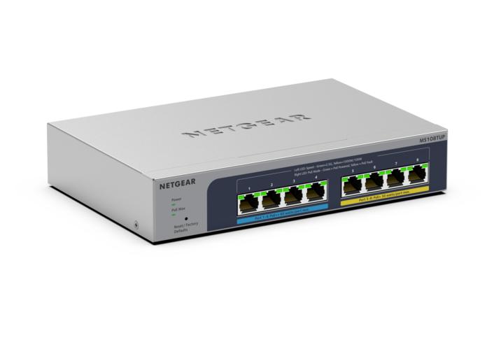 MS108TUP-100NAS 2.5G 8-Port Multi-Gigabit Ethernet Ultra60 PoE Plus Smart Switch