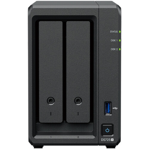 DS725- 2-Bay NAS Enclosure DiskStation - Black