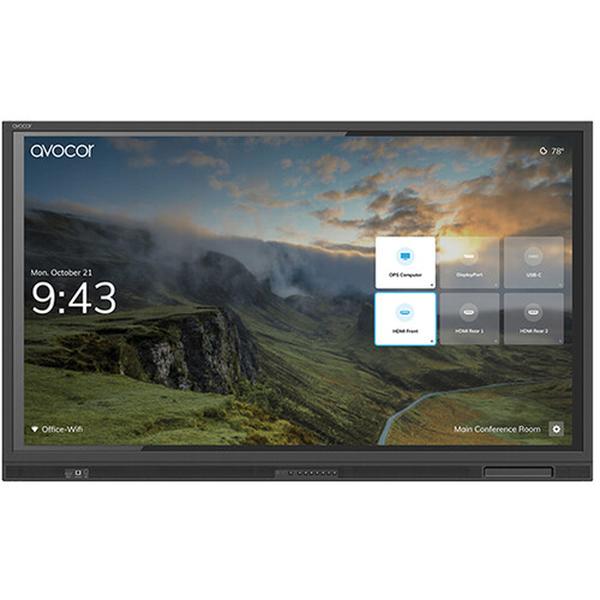 AVH-7520 75 in. H20 Series UHD 4K Touchscreen Interactive Commercial Display Monitor