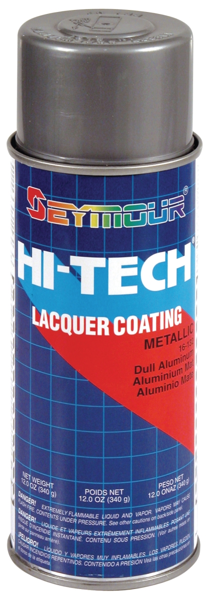 16-132 16 Oz Hi-tech Lacquer Spray Paint, Dull Aluminum Metallic - Pack Of 6
