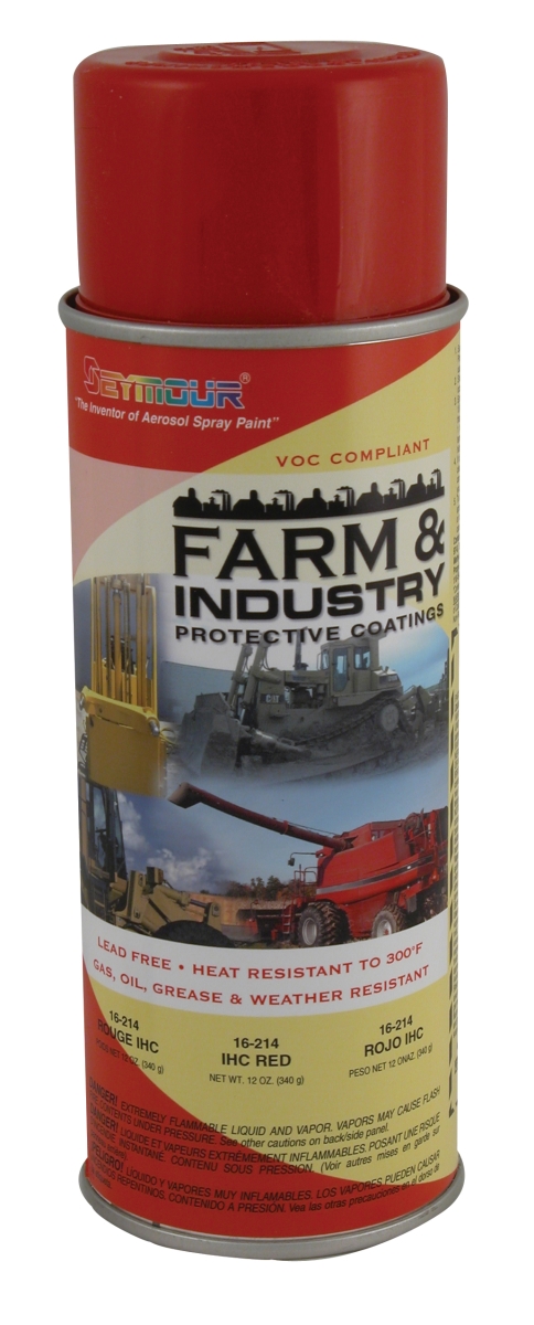 16-214 16 Oz Farm & Industry Enamels High Solids Paint, Ihc Red - Pack Of 6