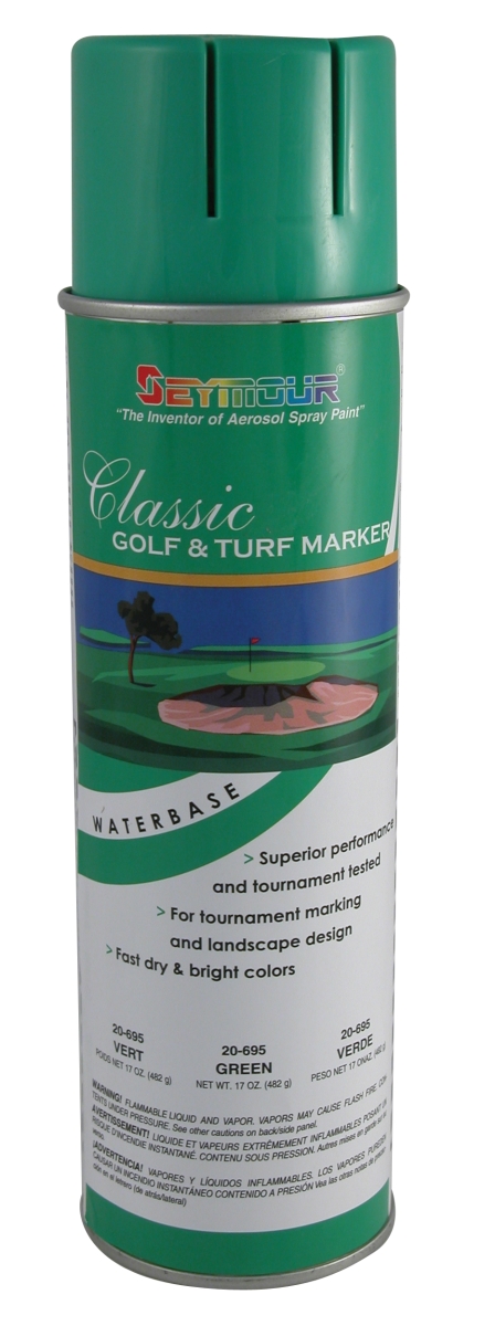 20-695 20 Oz Stripe Waterbase Golf & Turf Marker, Classic Green - Pack Of 12