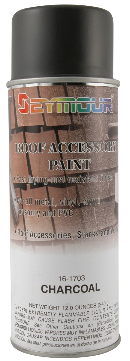 16-1703 16 Oz Roof Accessory Paint, Charcoal - Pack Of 12