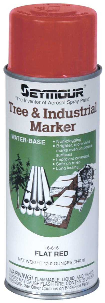 16-616 16 Oz Tree & Industrial Marker, Flat Red - Pack Of 12