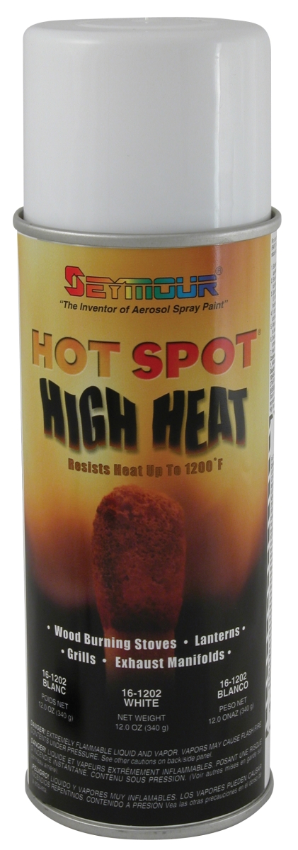 16 Oz Hot Spot High Temperature Paint, White - Pack Of 6
