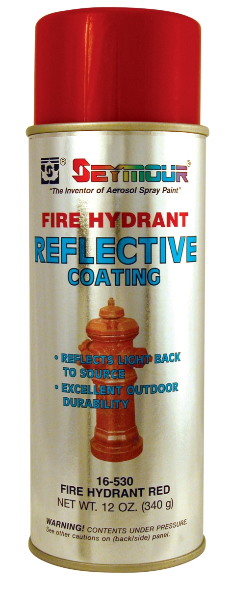 16-530 16 Oz Reflective Coatings, Fire Hydrant Red - Pack Of 6