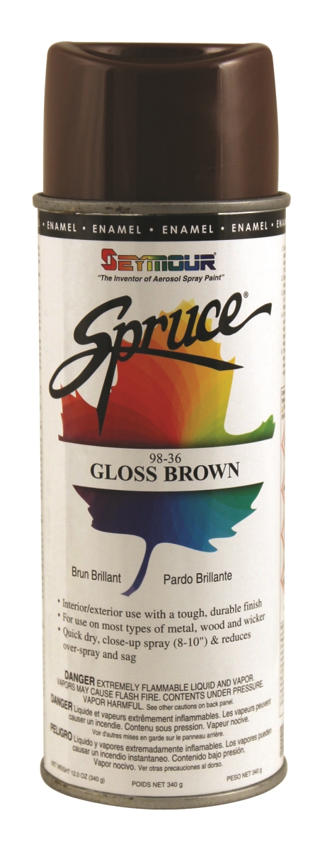 98-35 16 Oz Spruce General Use Enamels Spray Paint, Gloss Medium Blue - Pack Of 12