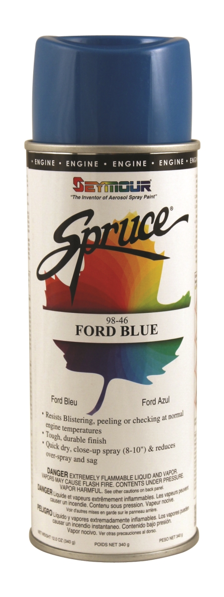 16 Oz Spruce Heat Resistant Engine Paint, Ford Blue - Pack Of 12